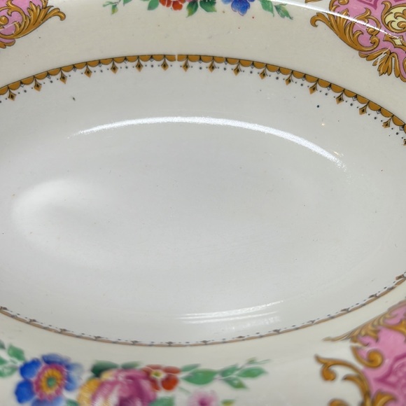 Vintage Oval Vegetable Bowl, Myott, Staffordshire #2592 Made In England - Picture 4 of 7